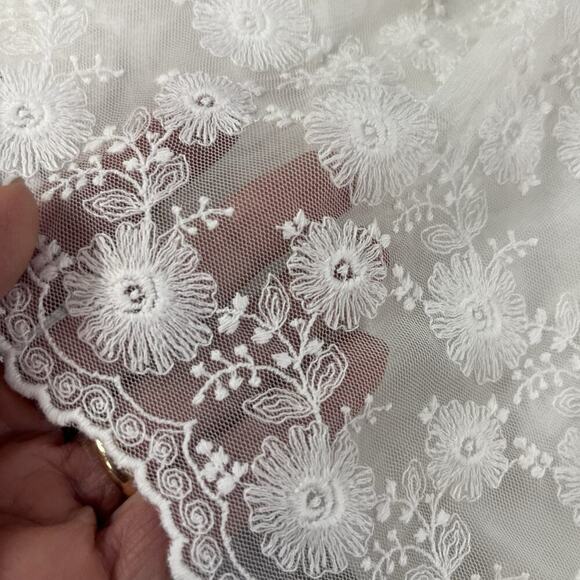 PETITE JR Baby Girl Ivory Lace Dress XS 3-6 mths Bonnet Bow Wedding Dedication 1 - Picture 6 of 13